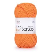 Ganga Acrowools Picnic is 100% Cotton and Crochet Yarn. Pack of 3 Balls - 50Gm Each Shade No - PIC015, Sterling Red