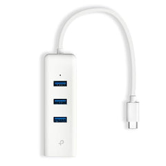 TP-link UE330 USB 3.0 3-Port Hub & Gigabit Ethernet Adapter 2 in 1 USB Adapter - Plug and Play