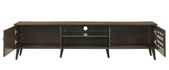 DeckUp Soneva Engineered Wood TV Unit (Wotan Oak & White, Matte Finish)