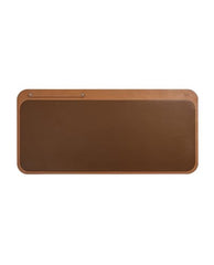 DailyObjects Large Premium Vegan Leather Desk Mat|Anti-Skid|Anti-Slip|85*45cm|Reversible Desk spread Turf Desk/Laptop Mat for Work from Home/Office/Gaming- Extended mouse pad and keyboard desk pad-Tan