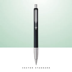 Parker Gift Set | Vector Special Edition Chrome Trim Roller Ball Pen with Parker Keychain | Ideal for Gifting | Elegant Gift for Any Occasion