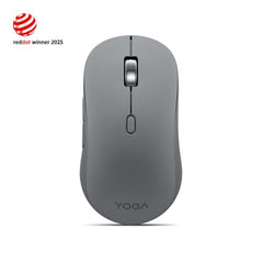 Lenovo Yoga Bluetooth Silent Mouse, 3 Level DPI Adjustment, 36 Month Battery Life, Bluetooth 5.3, 3 Device Paring, Whisper Quiet, Programmable Buttons, Smooth Finish, Luna Grey