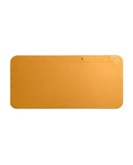 DailyObjects Large Premium Vegan Leather Desk Mat|Anti-Skid|Anti-Slip|85*45cm|Reversible Desk spread Turf Desk/Laptop Mat for Work from Home/Office/Gaming- Extended mouse pad and keyboard desk pad-Tan