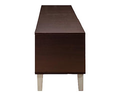 DeckUp Soneva Engineered Wood TV Unit (Wotan Oak & White, Matte Finish)
