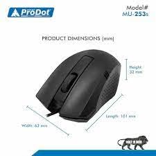 Prodot Wired Keyboard and Mouse Combo I Plug & Play I High Resolution 1000 DPI I 10M Keystrokes I Spill Resistant I Ergonomic Design I 1.2m Cable I Works with Windows, iOS, Linux I 1 Year Warranty