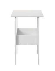 DeckUp Eden Home Engineered Wood Study Table and Office Desk (White, Matte Finish)
