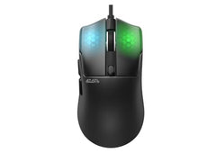 AZOTH GM78W Wireless Gaming Mouse, 7-Button RGB Trimode Mouse with 12800 DPI, 2.4G/Bluetooth/Wired, Optical Sensor, Macro Software, 1000Hz Polling Rate, Lightweight Design for Laptop PC/Desktop