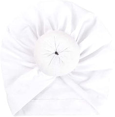 SYGA Unisex Cotton Turban Hat (Pack Of 1) (TurbonHeadWrap_Black_Black_S)
