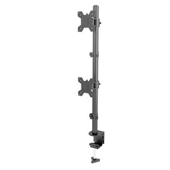 Gitru Quad Monitor Desk Mount, Free Stand for 4 Screens 14-27 Inch, VESA 75x75mm, 100x100mm, C Clamp Type