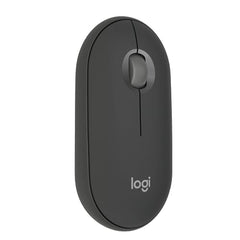 Logitech Pebble Mouse 2 M350s Slim Bluetooth Wireless Mouse, Portable, Lightweight, Customisable Button, 4000 DPI, Quiet Clicks, Easy-Switch for Windows, macOS, iPadOS, Android - Tonal Graphite