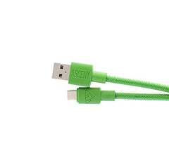 ASCENY Coiled & Double-Sleeved Mechanical Keyboard Cable, for Type-C Mechanical Keyboards (Pink)