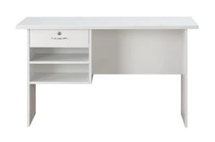 DeckUp Plank Giona Engineered Wood Study Table and Office Desk (Walnut and White, Matte Finish)