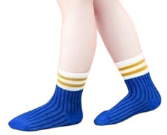 MOMISY 5 Pairs Baby kids Girl Boys Toddlers InfantmCotton Stretch Baby Socks (IN, Age, 3 Years, 5 Years, Multi2Bars)