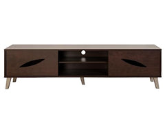 DeckUp Soneva Engineered Wood TV Unit (Wotan Oak & White, Matte Finish)
