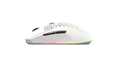 SteelSeries Aerox 3 Wireless Gen 2 - Ultralight 68g Gaming Mouse, 4K Polling, 26K DPI Optical Sensor, 200 Hours Battery Life, IP54, 80 Million Clicks, RGB, Pure PTFE Gliding Feet, Shadow