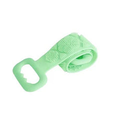 Momisy Silicone Body Back Scrubber, Double Side Bathing Brush for Skin Deep Cleaning Massage, Dead Skin Removal Exfoliating Belt for Shower, Lathers Well for Men & Women (Assorted colour) (Pack of 4)