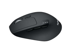 Logitech M720 Triathlon Multi-Device Wireless Mouse, Bluetooth, USB Unifying Receiver, 1000 DPI, 6 Programmable Buttons, 2-Year Battery, Compatible with Laptop, PC, Mac, iPadOS - Graphite Black