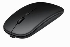 Wireless Mouse, Bluetooth and 2.4G Dual Mode, Rechargeable (White)