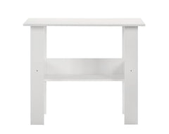 DeckUp Eden Home Engineered Wood Study Table and Office Desk (White, Matte Finish)
