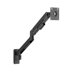 Jin Office Wall Mounted Monitor Stand For 13-32 Inch Monitors| 8Kg Weight Capacity| Spring Assisted Height Adjustment| Fully Adjustable Metal Wall Monitor Arm Mount |Tilt, Rotation and Swivel Features
