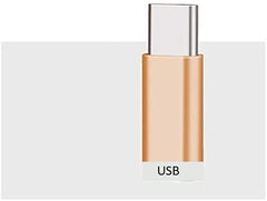 SYGA Female USB-C 3.1 to USB-A Male Adapter Compatible with USB-C Charge Cable for Laptops and Wall Chargers - Pack of 2, Assorted Colour