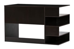 DeckUp Zeus Engineered Wood Study Table and Office Desk (Wotan Oak & White)
