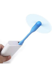 DR-778 Portable Mini USB Dragon Fan with 2 Leaf & 1 Pc Poratble LED Mini Light Connect with Laptop, Smartphone, Powerbank, USB Adapter/Hub (Multicolour)