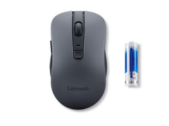 Lenovo WL310 Bluetooth Silent Mouse, Bluetooth 5.0, Upto 3million Button clicks, 1600 DPI, 6 Buttons (Left Click, Right Click, Scroll Click, DPI, 2 x Side Buttons), DPI LED Indicator, Grey