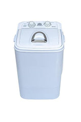 DMR Shoes Washing Machine DMR-SHB-46 (W2Yr) - 4.6 kg washing and 2 kg spin drying Top Load Semi Automatic Portable Mini Size-White - With 2 years Free Spare Supply Warranty