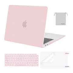MOSISO Compatible with MacBook Air 13 inch Case 2021-2018 Release A2337 M1 A2179 A1932, Plastic Hard Shell&Keyboard Cover&Screen Film&Storage Bag for MacBook Air 13.3 inch Case, Deep Teal