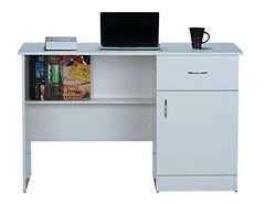 DeckUp Plank Uniti Engineered Wood Study Table and Office Desk (Bavarian Beech, Matte Finish)