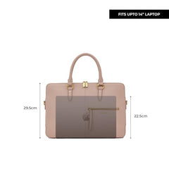 Miraggio Laptop Messenger Bag For Women Office Use With Sling & Top Handle