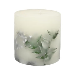 Goyoham | Berry Blush Botanical Candle, 70 Hour Burn Time | Large - 4 x 4 Inch, 750g, Unscented | Handcrafted with Natural Botanicals, Lead-Free Wick |
