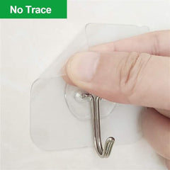 Shivstor 15 Pack Self Adhesive WallHook Heavy DutyHook for Hanging Without Drilling Transparent Nail Free StickyHook Strong Wall Hanger Set of 15 FlowerHook for Kitchen Bathroom Home Storage