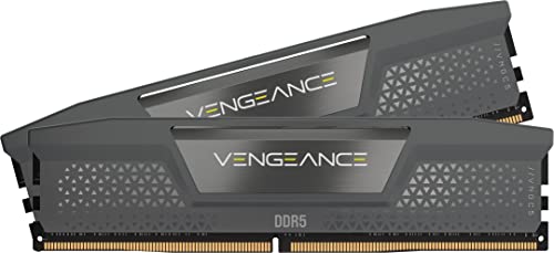 CORSAIR Vengeance DDR5 32GB (2 x 16GB) 6000MHz CL38-44-44-96 1.35V Intel XMP 3.0 AMD Expo Computer Desktop Memory – Gray