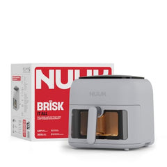 NUUK BRĪSK 6.5L 100% Toxin-Free Ceramic Air Fryer|ILAG® CeramicTech™|No Micro plastics, No PTFE, PFAS, PFOA|12 Cooking Presets|Digital Display|Shake Reminder|360° Even Cooking