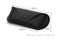 SYGA Leatherite Sunglasses Case For Men And Women Portable Spectacles Pouch, Black