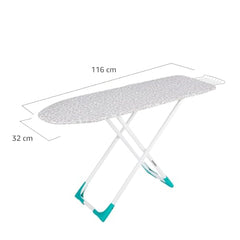 Amazon Brand - Solimo Wooden Ironing Board/Table with Iron Holder, Foldable & Adjustable (116 x 40cm)