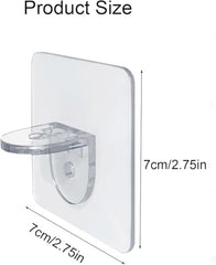 Shivstor 15 Pack Self Adhesive WallHook Heavy DutyHook for Hanging Without Drilling Transparent Nail Free StickyHook Strong Wall Hanger Set of 15 FlowerHook for Kitchen Bathroom Home Storage