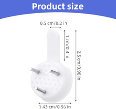 Art Street Hard Plastic 3-Pin Seamless Nail with 2 Spirit Leveler for Photo Frame Wall Picture Frame Hooks Hangers - Set of 25 (White)