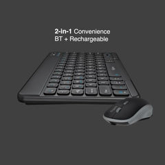 FINGERS MiniClicks Duo D7 Wireless Bluetooth Keyboard and Mouse Combo Set