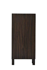 DeckUp Uniti Engineered Wood Bedside Table and End Table (Dark Wenge, Matte Finish)