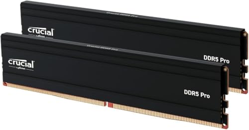 Crucial Pro RAM 48GB Kit (2x24GB) DDR5 5600MT/s (or 5200MT/s or 4800MT/s) Desktop Memory CP2K24G56C46U5