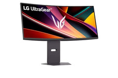 LG 34G600A 34-inch Ultragear WQHD Curved Gaming Monitor, Black 3440 x 1440, 1MS, 160Hz, AMD FreeSync Premium, NVIDIA G-SYNC Compatible, Built-in Speaker, Tilt/Height/Swivel Stand, VA