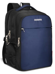 Cosmus Atomic Dx 3 Compartment Large Laptop Bag Black Navy Blue Polyester Laptop Backpack