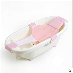 SYGA New Baby Bathtub Mesh Seat Support Sling Net Infant Bath Blue Tub Hammock(Pink)