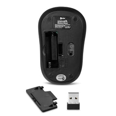 Enter Optical Scroller Wireless Mouse with 2.4GHz, USB Nano Dongle, Click Wheel, 800 DPI (Black)