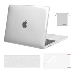 MOSISO Compatible with MacBook Pro 13 inch Case M2 2025, 2024, 2023, 2022-2016 A2338 M1 A2251 A2289 A2159 A1989 A1708 A1706, Plastic Hard Shell&Keyboard Cover&Screen Film&Storage Bag, Serenity Blue