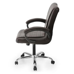 GOYALSON Ergonomic Revolving Office Home Swivel Desk Chair with Adjustable Height Smooth Moving (2, Black, Standard)