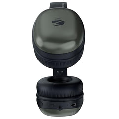 Zebronics Thunder Pro (2026 Upgrade) Wireless Headphones, BT v6.0, Up to 60h Playback, Dual Pairing, 40mm Drivers, ENC, Gaming Mode, Deep Bass, AUX & microSD, Rapid Charging (Black)